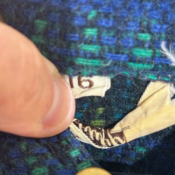 Vintage Fox Knapp Men's Wool Pullover Peak Collar Sweater - Picture 3 of 8